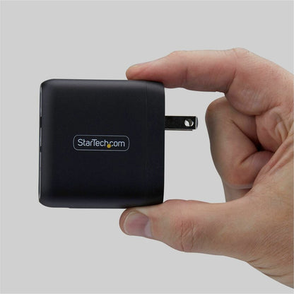 Alternate-Image5 Image for StarTech 37W USB-C & USB-A Wall Charger, Portable Charger with USB Power Delivery Fast Charging, 25W USB-C PD / 12W USB-A Output