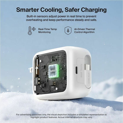 Alternate-Image5 Image for Belkin UltraCharge Retractable GaN Wall Charger 67W, White