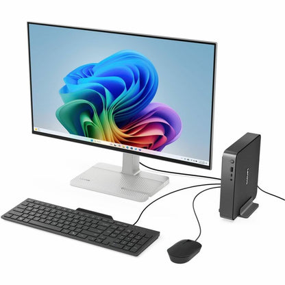 Alternate-Image4 Image for Lenovo IdeaCentre Mini 01Q8X10 91B6001PUT Desktop Computer - Qualcomm Snapdragon X X1-26-100 - 32 GB - 512 GB PCI Express NVMe 4.0 x4 SSD - Tiny - Luna Gray