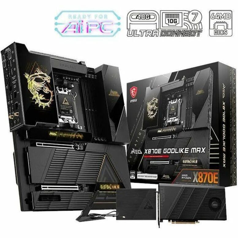 Alternate-Image4 Image for MSI MEG X870E GODLIKE MAX - X870EGODLIKE MAX - EATX Gaming Motherboard - AM5 - X870E Chipset