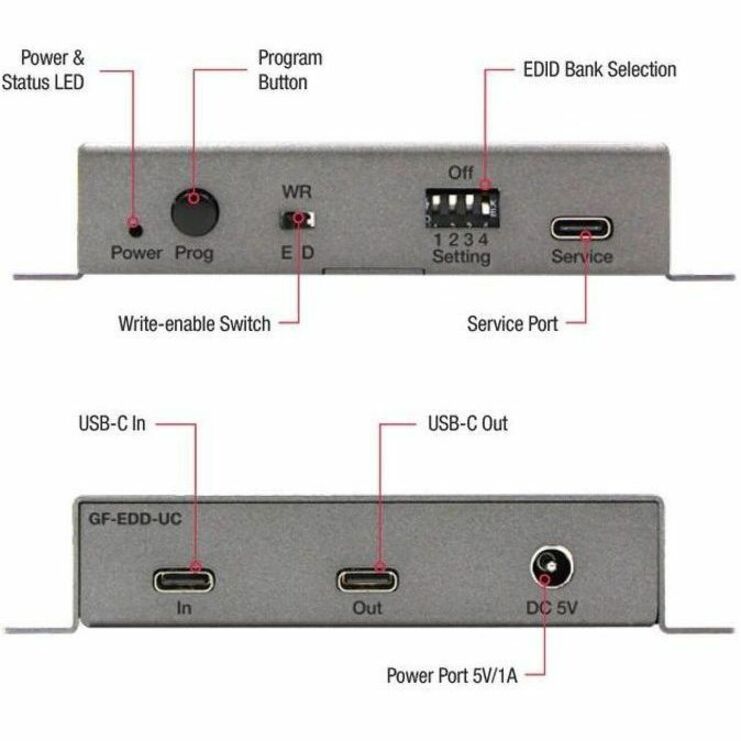 Alternate-Image3 Image for Gefen USB-C EDID Detective with EDID Control & 8K Support (GF-EDD-UC)