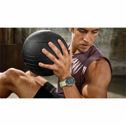 Life-Style Image for Garmin Venu 4 - 41 mm Slate with Black Silicone Band