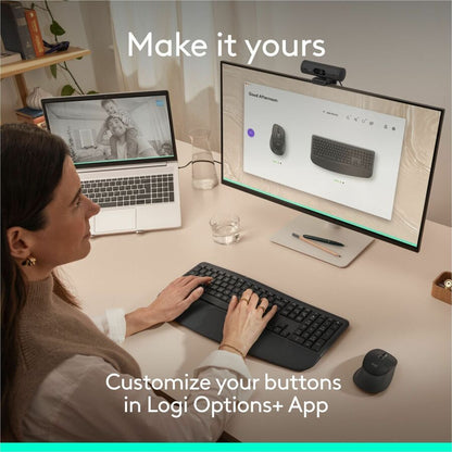 Alternate-Image9 Image for Logitech Signature Comfort Plus Combo MK880 Wireless Keyboard and Mouse Combo, Full-Size Comfort Keyboard with Palm Rest, Black