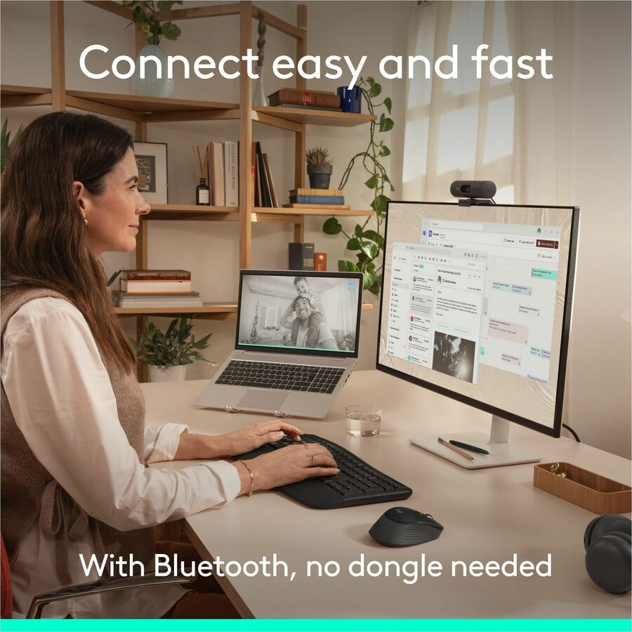 Alternate-Image7 Image for Logitech Signature Comfort Plus Combo MK880 Wireless Keyboard and Mouse Combo, Full-Size Comfort Keyboard with Palm Rest, Black