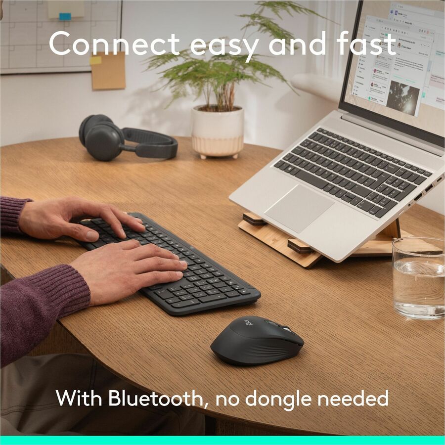 Alternate-Image9 Image for Logitech Signature Comfort M840 L Wireless Mouse, Bluetooth Mouse with Silent Clicks, SmartWheel, Customizable Buttons, Off-white