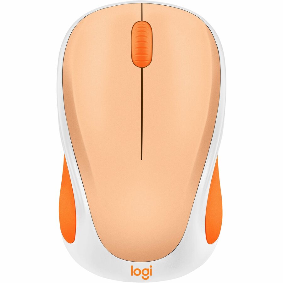 Alternate-Image2 Image for Logitech Design Mouse Wireless Mouse Limited Edition - USB Receiver, 12 months AA Battery Life, Portable & Lightweight, Light Orange
