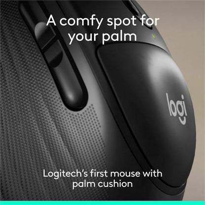 Alternate-Image2 Image for Logitech Signature Comfort Plus M850 L Wireless Mouse, Bluetooth Mouse with Palm Cushion, Silent Clicks, Black