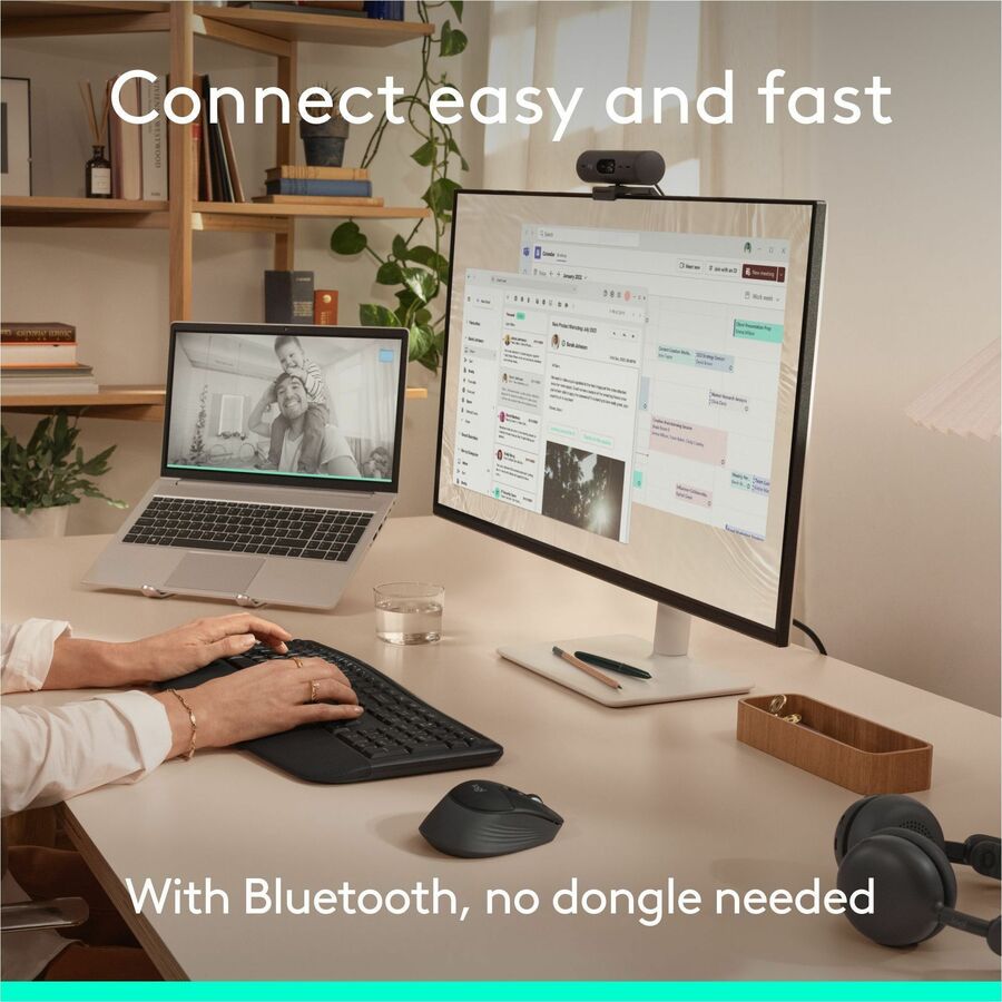 Alternate-Image10 Image for Logitech Signature Comfort Plus M850 L Wireless Mouse, Bluetooth Mouse with Palm Cushion, Silent Clicks, Black