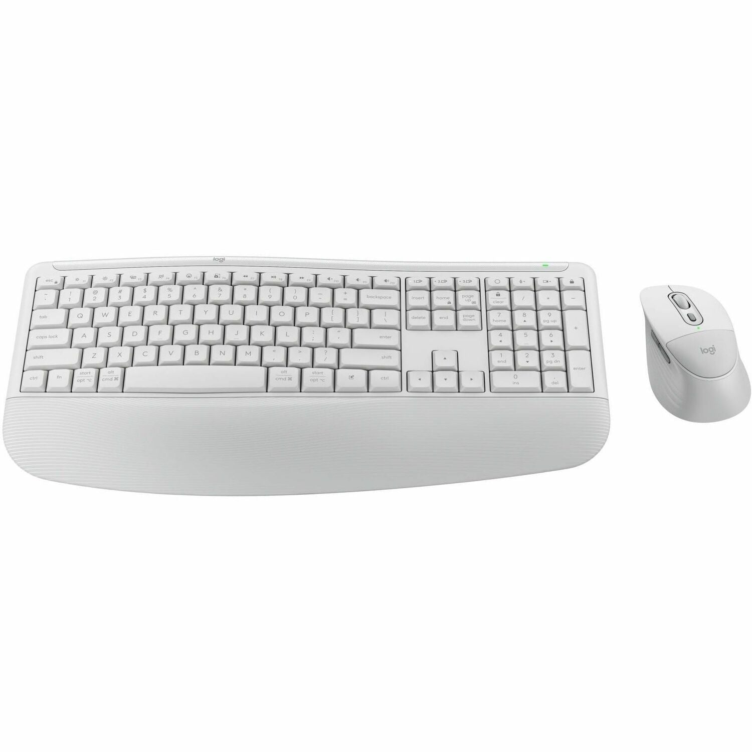 Main Image for Logitech Signature Comfort Plus Combo MK880 Wireless Keyboard and Mouse Combo, Full-Size Comfort Keyboard with Palm Rest, Off-white
