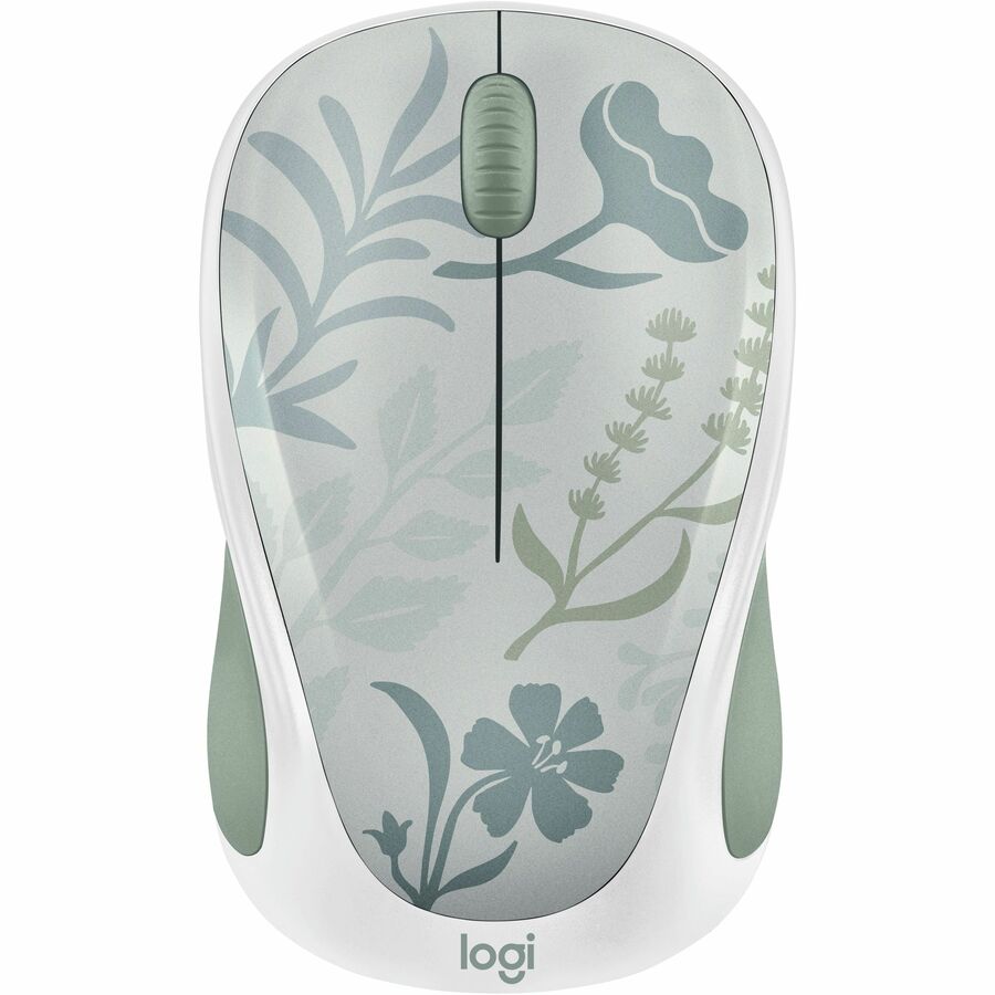 Alternate-Image2 Image for Logitech Design Mouse Wireless Mouse Limited Edition - USB Receiver, 12 months AA Battery Life, Portable & Lightweight, Misty Garden