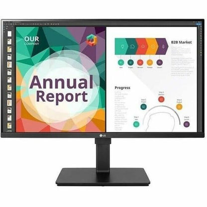 Front Image for LG 32BN67U-I 32" Class 4K UHD LCD Monitor - 16:9 - Textured Black