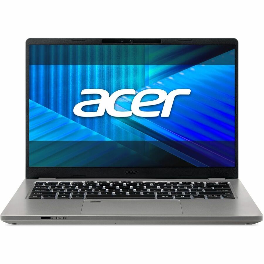 Front Image for Acer TravelMate P4 14 AI TMP414-56 TMP414-56-79JC 14" Clamshell Copilot+ PC Notebook - WUXGA - 120 Hz - Intel Core Ultra 7 355 - 16 GB - 512 GB PCI Express NVMe 4.0 SSD - English (US) Keyboard - Iron