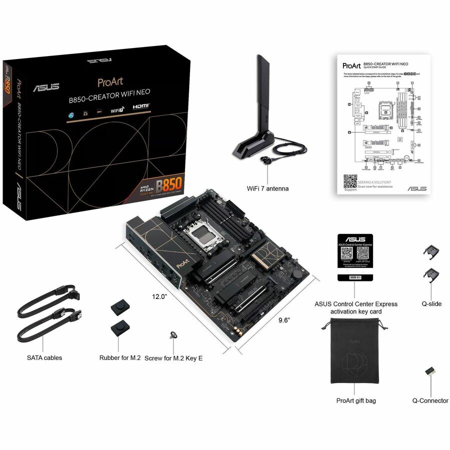 Alternate-Image9 Image for Asus ROG ProArt B850-CREATOR WIFI NEO Gaming Desktop Motherboard - AMD B850 Chipset - Socket AM5 - ATX