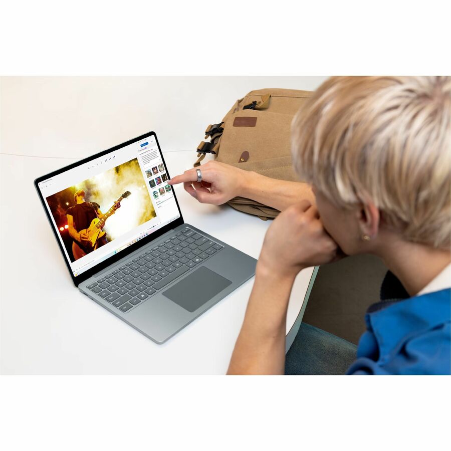 Life-Style Image for Microsoft Surface Laptop 13.8" Notebook - Intel Core Ultra 5 - 16 GB - 512 GB SSD - Platinum