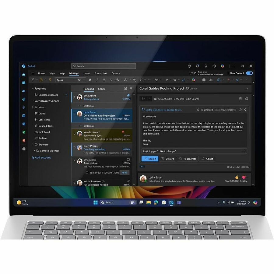 Alternate-Image3 Image for Microsoft Surface Laptop 15" Notebook - Intel Core Ultra 5 - 32 GB - 512 GB SSD - Platinum