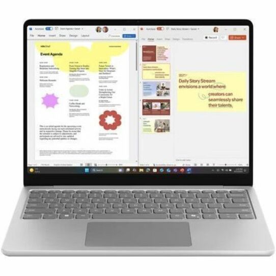 Front Image for Microsoft Surface Laptop 13" Notebook - Intel Core Ultra 5 - 16 GB - 512 GB SSD - Platinum