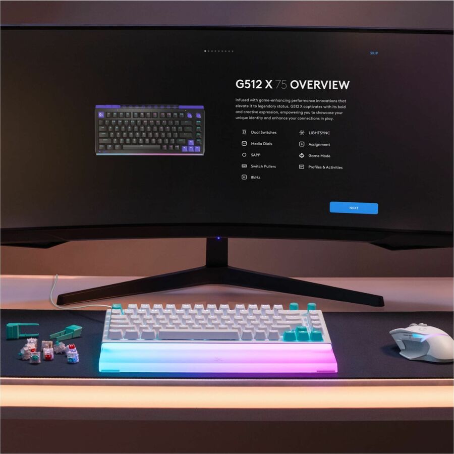Alternate-Image2 Image for Logitech G G512 X 75 Gaming Keyboard