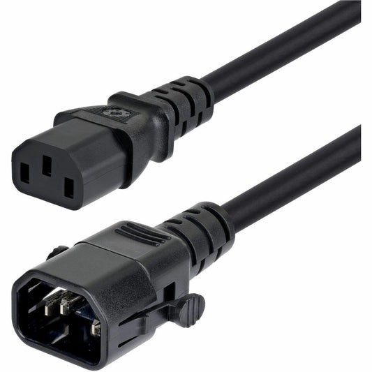 Main Image for StarTech 6ft (1.8m) Power Extension Cord, Locking C14 to C13, PDU Power Cord, 10A 250V, 18AWG, UL Listed, TAA