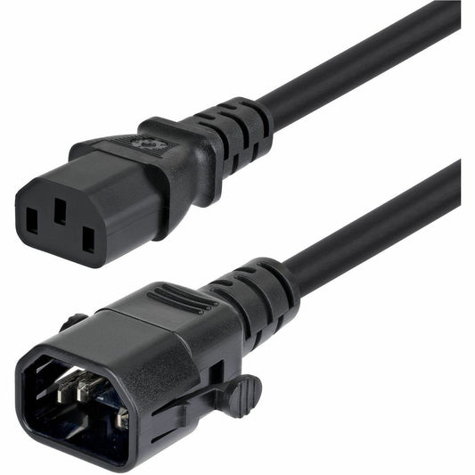 Main Image for StarTech 10ft (3m) Power Extension Cord, Locking C14 to C13, PDU Power Cord, 10A 250V, 18AWG, UL Listed, TAA