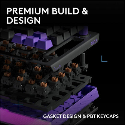 Alternate-Image9 Image for Logitech G512 X 75 DUAL SWAP, Hot-Swappable TMR Analog / Mechanical Gaming Keyboard, 8K Polling Rate, Custom Actuation 0.1 - 4.0 mm, RAPID TRIGGER, LIGHTSYNC RGB, Wired, PC, Mac, Black Tactile