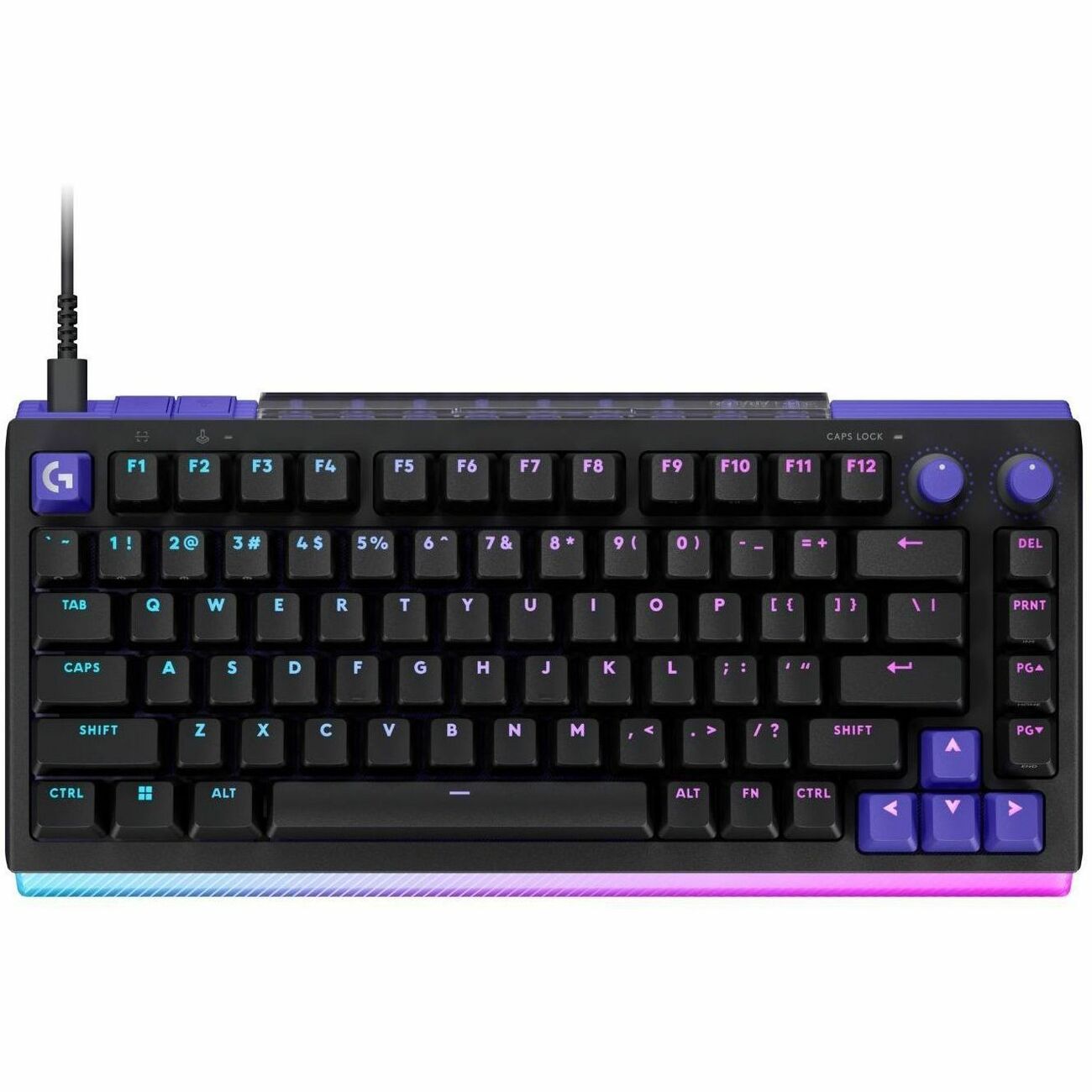 Main Image for Logitech G512 X 75 DUAL SWAP, Hot-Swappable TMR Analog / Mechanical Gaming Keyboard, 8K Polling Rate, Custom Actuation 0.1 - 4.0 mm, RAPID TRIGGER, LIGHTSYNC RGB, Wired, PC, Mac, Black Tactile