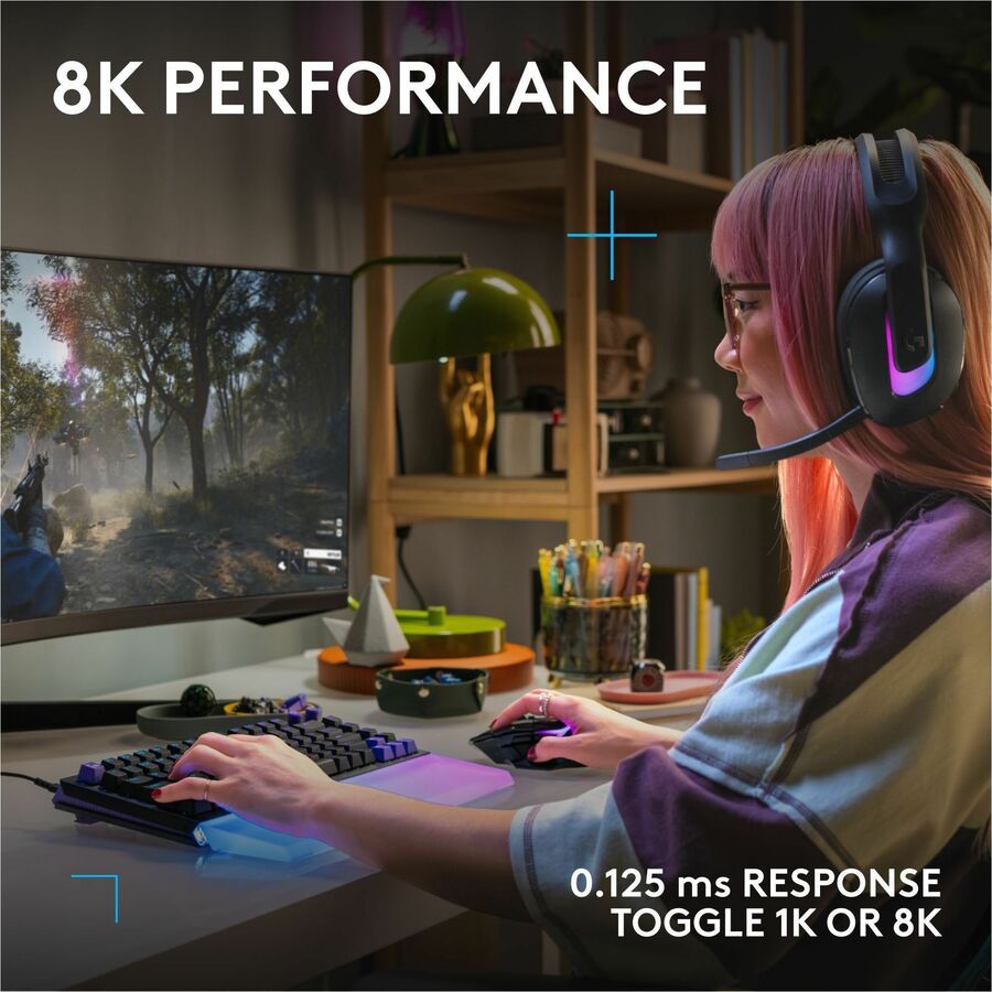Alternate-Image5 Image for Logitech G512 X 75 DUAL SWAP, Hot-Swappable TMR Analog / Mechanical Gaming Keyboard, 8K Polling Rate, Custom Actuation 0.1 - 4.0 mm, RAPID TRIGGER, LIGHTSYNC RGB, Wired, PC, Mac, Black Tactile