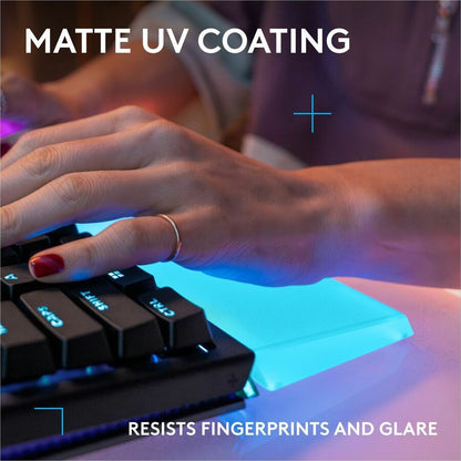 Alternate-Image7 Image for Logitech G G512 X PALM REST 75, LIGHTSYNC RGB Lightbar-Amplifying Acrylic Palm Rest, Laser Etched, Premium Support for G512 X 75 Gaming Keyboard