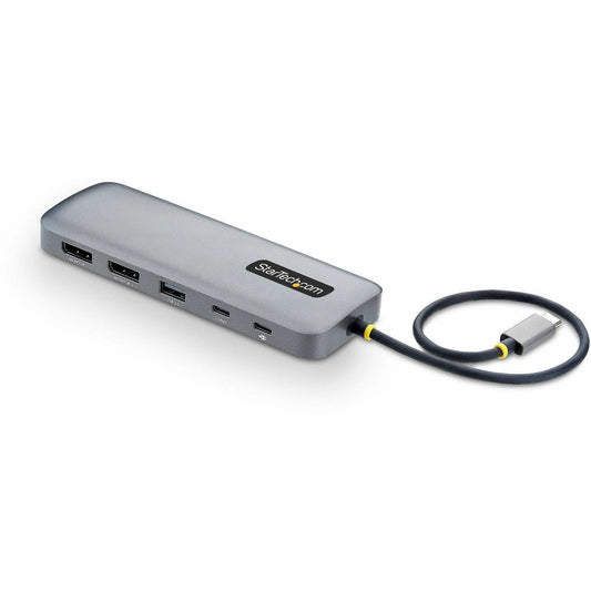 Main Image for StarTech USB-C to Dual-DisplayPort Multiport Adapter, 100W Power Delivery Charging, 2x 4K 60Hz, 5-Port 5Gbps Hub, GbE, Mini Dock