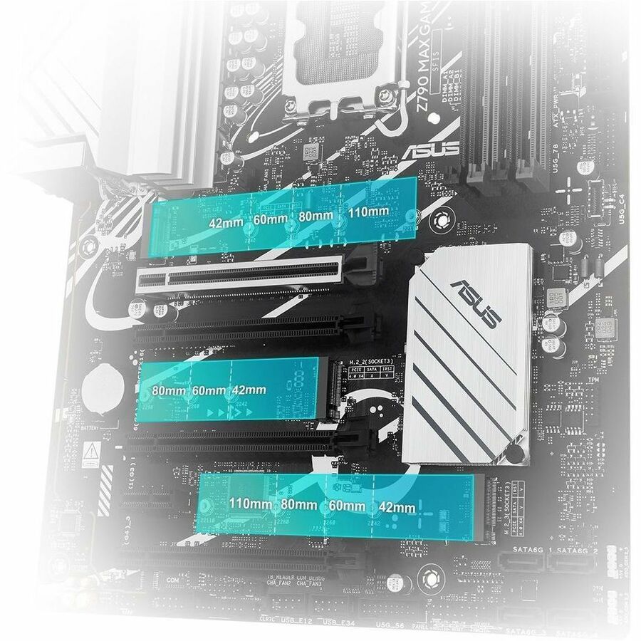 Alternate-Image4 Image for Asus Z790 MAX GAMING WIFI7 Gaming Desktop Motherboard - Intel Z790 Chipset - Socket LGA-1700 - ATX