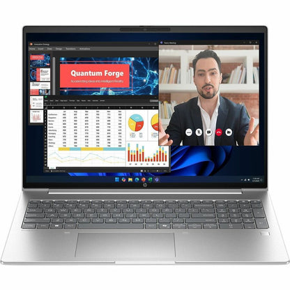 Front Image for HP ProBook 4 G2i 16" Copilot+ PC Notebook - WUXGA - Intel Core Ultra 7 Series 3 355 - 16 GB - 512 GB SSD - English Keyboard - Pike Silver