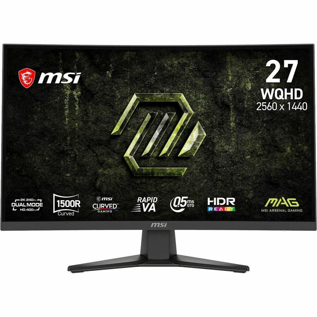 Main Image for MSI MAG 275CQDF X24 - Gaming Monitor - 34" Rapid VA WQHD 400Hz Display - HDMI - DisplayPort