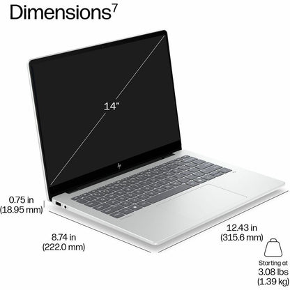 Alternate-Image9 Image for HP EliteBook 8 G2i 14" Copilot+ PC Notebook - WUXGA - Intel Core Ultra 5 Series 3 325 - 32 GB - 512 GB SSD - English Keyboard - Glacier Silver Aluminum