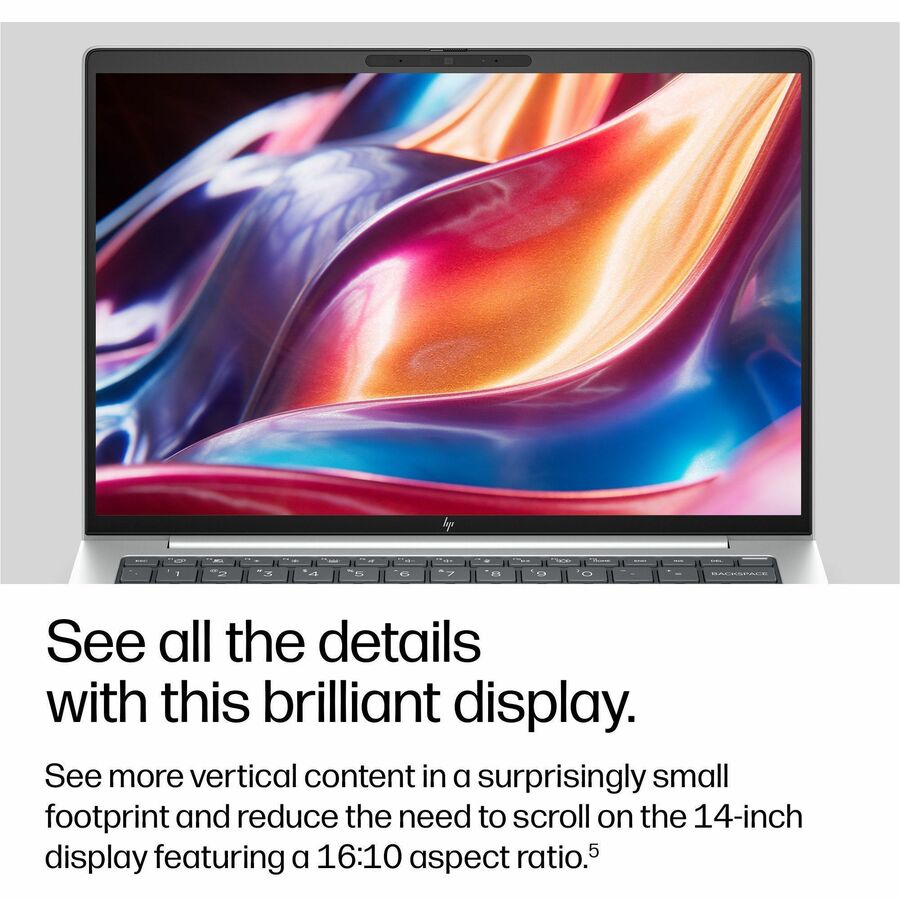 Alternate-Image10 Image for HP EliteBook 8 G2i 14" Copilot+ PC Notebook - WUXGA - Intel Core Ultra 5 Series 3 325 - 32 GB - 512 GB SSD - English Keyboard - Glacier Silver Aluminum