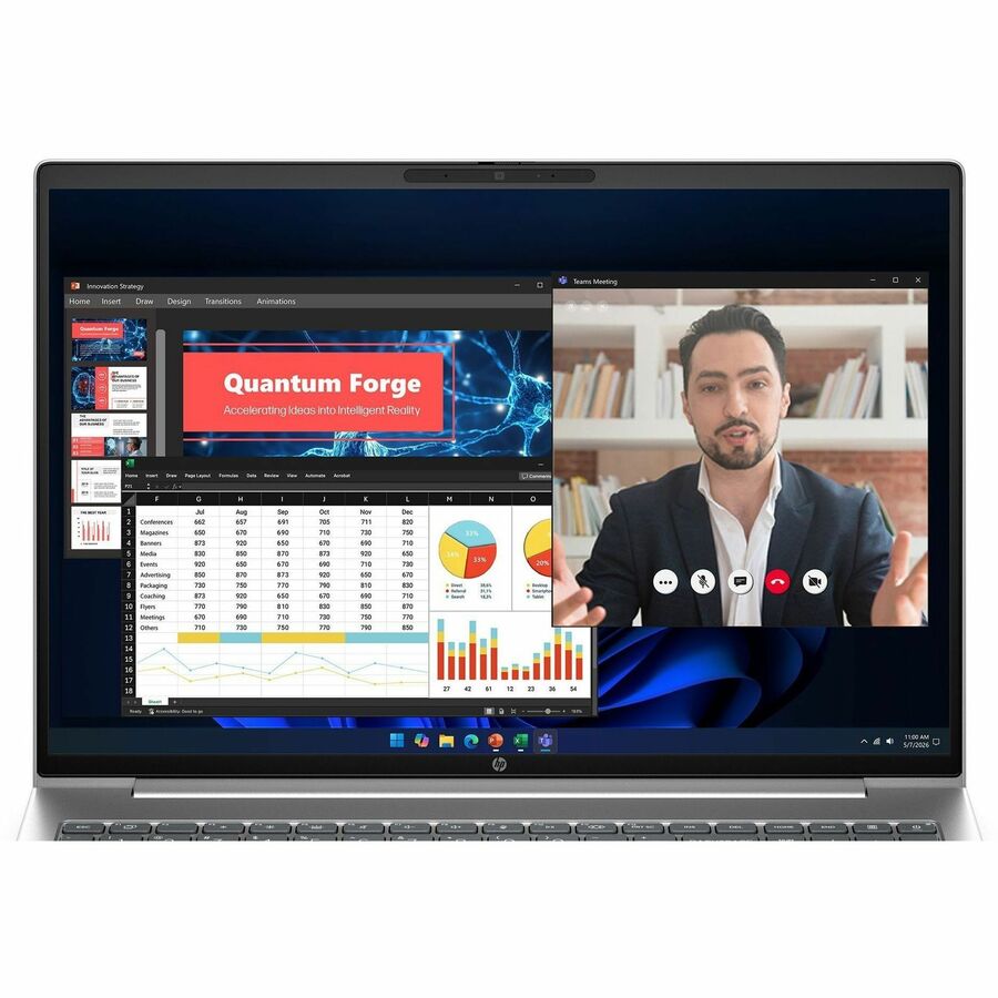 Alternate-Image3 Image for HP ProBook 4 G2a 16" Copilot+ PC Notebook - WUXGA - AMD Ryzen AI 7 Ryzen AI 400 445 - 16 GB - 512 GB SSD - English Keyboard - Pike Silver Aluminum