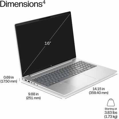Alternate-Image9 Image for HP ProBook 4 G2a 16" Touchscreen Copilot+ PC Notebook - WUXGA - AMD Ryzen AI 5 Ryzen AI 400 430 - 16 GB - 512 GB SSD - English Keyboard - Pike Silver Aluminum