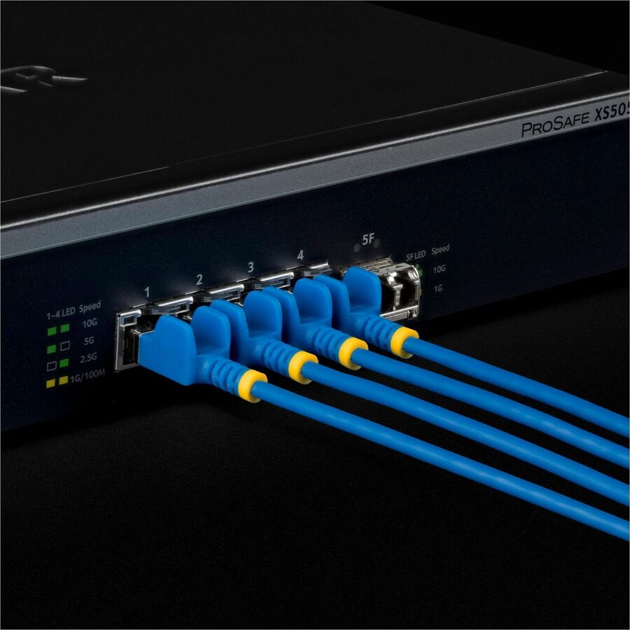 Alternate-Image4 Image for StarTech 5ft Blue Ultra Slim CAT6a Ethernet Cable, Snagless, FTP, Bare Copper Wire, 34AWG Slim RJ45 Patch Cord
