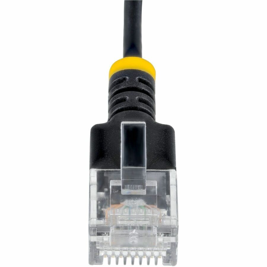 Alternate-Image3 Image for StarTech 14ft Black Ultra Slim CAT6a Ethernet Cable, Snagless, UTP, Bare Copper Wire, 34AWG Slim RJ45 Patch Cord