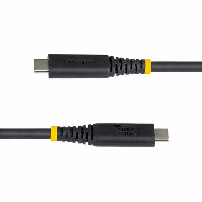 Alternate-Image2 Image for StarTech 3ft (91cm) USB4 Cable, 40Gbps, USB-IF Certified USB-C Cable, 240W, 8K 60Hz/4K 240Hz DP2.1, Thunderbolt 4 Compatible, Black