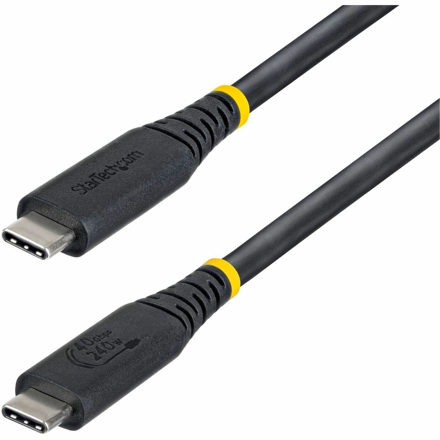 Main Image for StarTech 3ft (91cm) USB4 Cable, 40Gbps, USB-IF Certified USB-C Cable, 240W, 8K 60Hz/4K 240Hz DP2.1, Thunderbolt 4 Compatible, Black