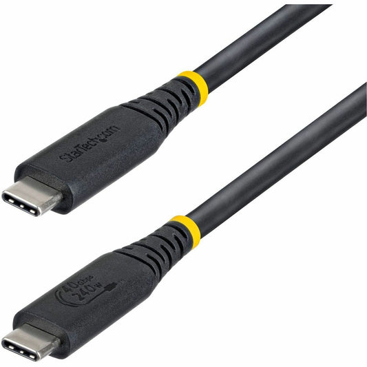 Main Image for StarTech 3ft (91cm) USB4 Cable, 40Gbps, USB-IF Certified USB-C Cable, 240W, 8K 60Hz/4K 240Hz DP2.1, Thunderbolt 4 Compatible, Black