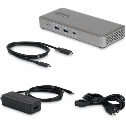 Alternate-Image3 Image for StarTech USB4 Docking Station, Driverless Dual 4K for macOS and Windows, Universal USB-C Dock with 100W Laptop Charging and 2.5GbE