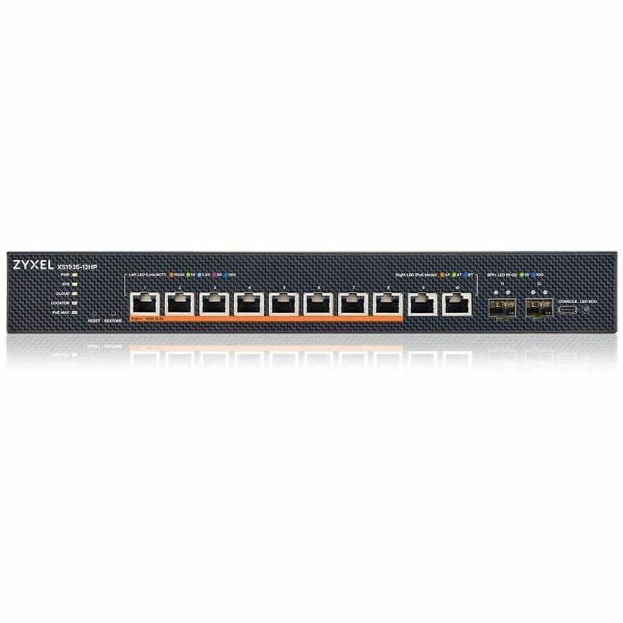 Main Image for ZYXEL 8-port 10G Multi-Gig PoE Lite-L3 Smart Managed Switch with 4 10G Uplink