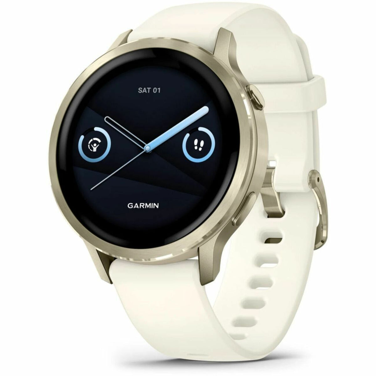 Main Image for Garmin Venu 4 - 41 mm Lunar Gold with Bone Silicone Band