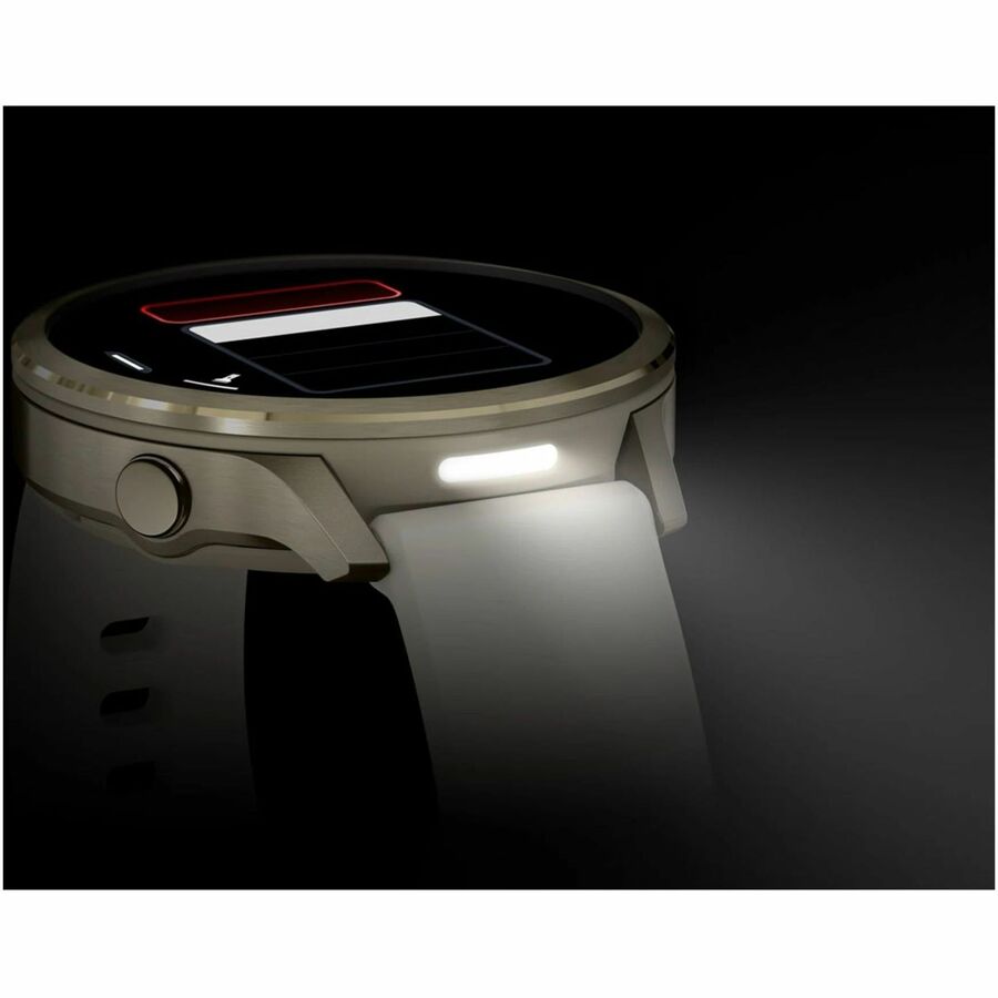Alternate-Image4 Image for Garmin Venu 4 - 41 mm Lunar Gold with Bone Silicone Band