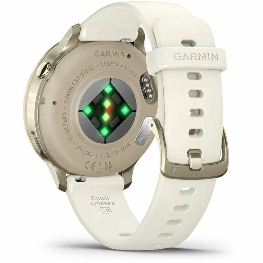 Rear Image for Garmin Venu 4 - 41 mm Lunar Gold with Bone Silicone Band