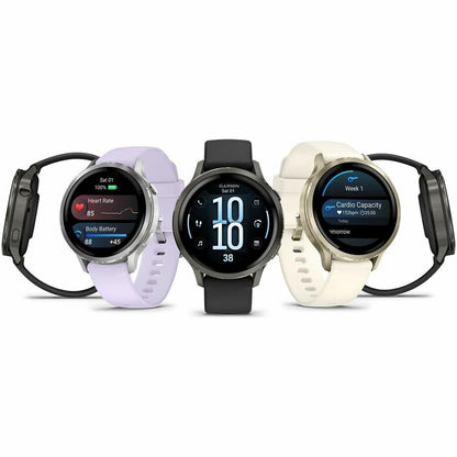 Alternate-Image6 Image for Garmin Venu 4 - 41 mm Lunar Gold with Bone Silicone Band