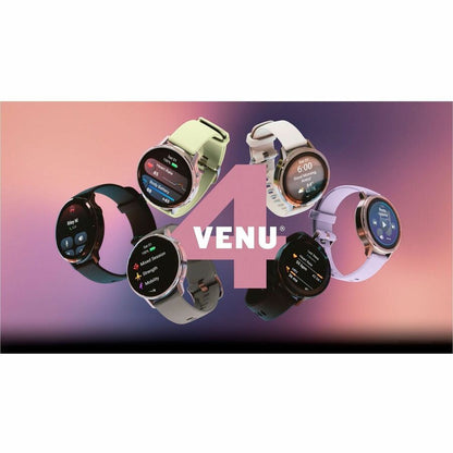 Alternate-Image1 Image for Garmin Venu 4 - 45 mm Silver with Silver Gray Silicone Band