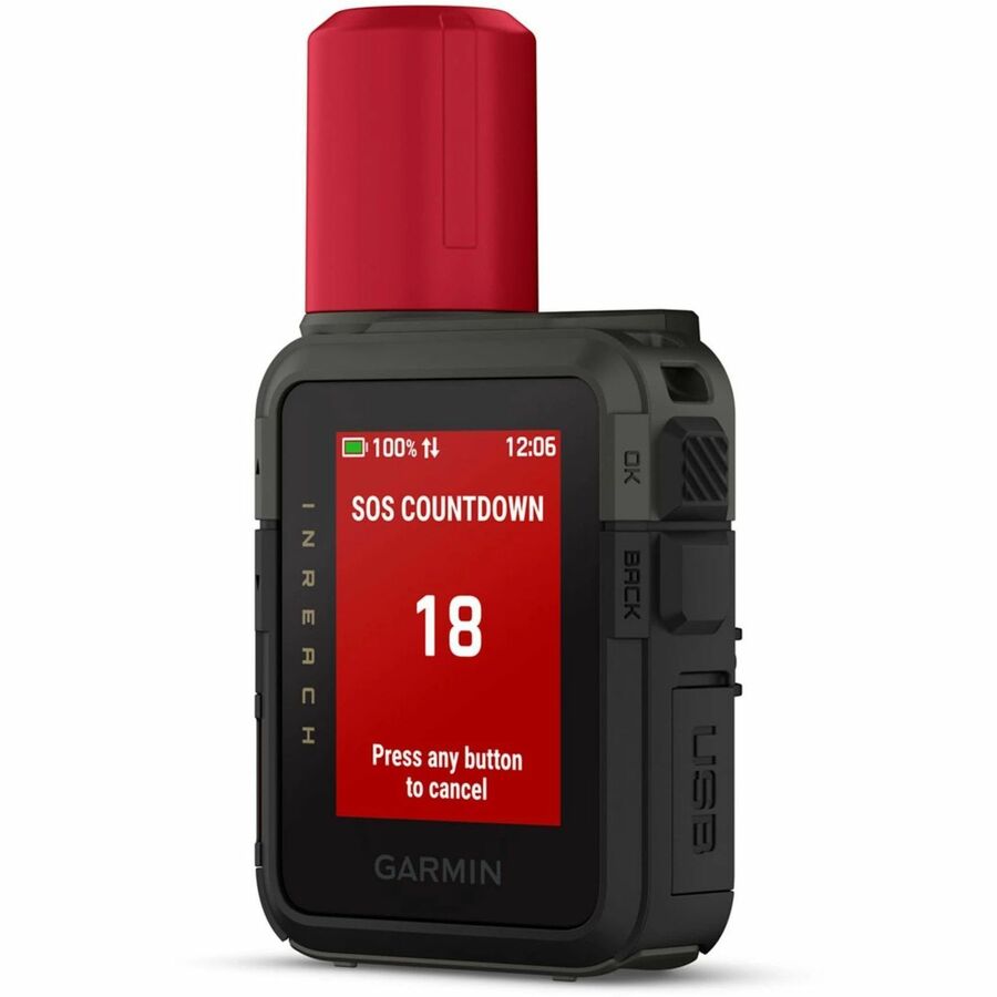 Alternate-Image2 Image for Garmin inReach Mini 3 Plus Handheld GPS Navigator - Rugged - Handheld, Portable