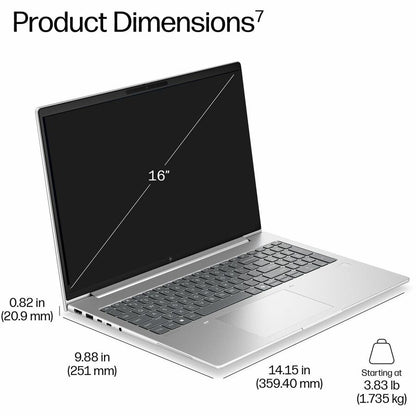 Alternate-Image8 Image for HP EliteBook 6 G2i 16" Copilot+ PC Notebook - WUXGA - Intel Core Ultra 5 Series 3 335 - 16 GB - 512 GB SSD - English Keyboard - Pike Silver Aluminum