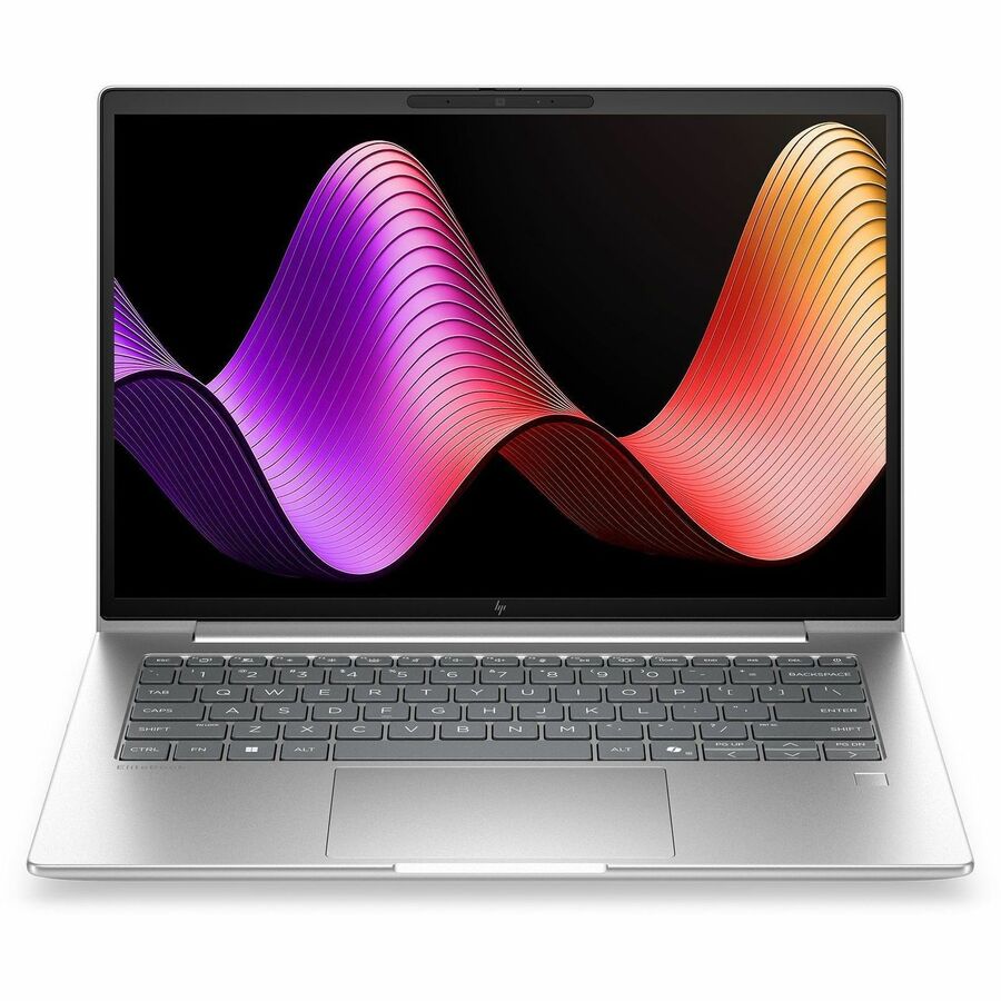 Front Image for HP EliteBook 6 G2i 14" Copilot+ PC Notebook - WUXGA - Intel Core Ultra 5 Series 3 335 - 16 GB - 512 GB SSD - English Keyboard - Pike Silver Aluminum